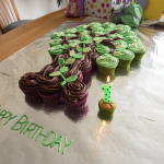 1st birthday cupcake tree cake