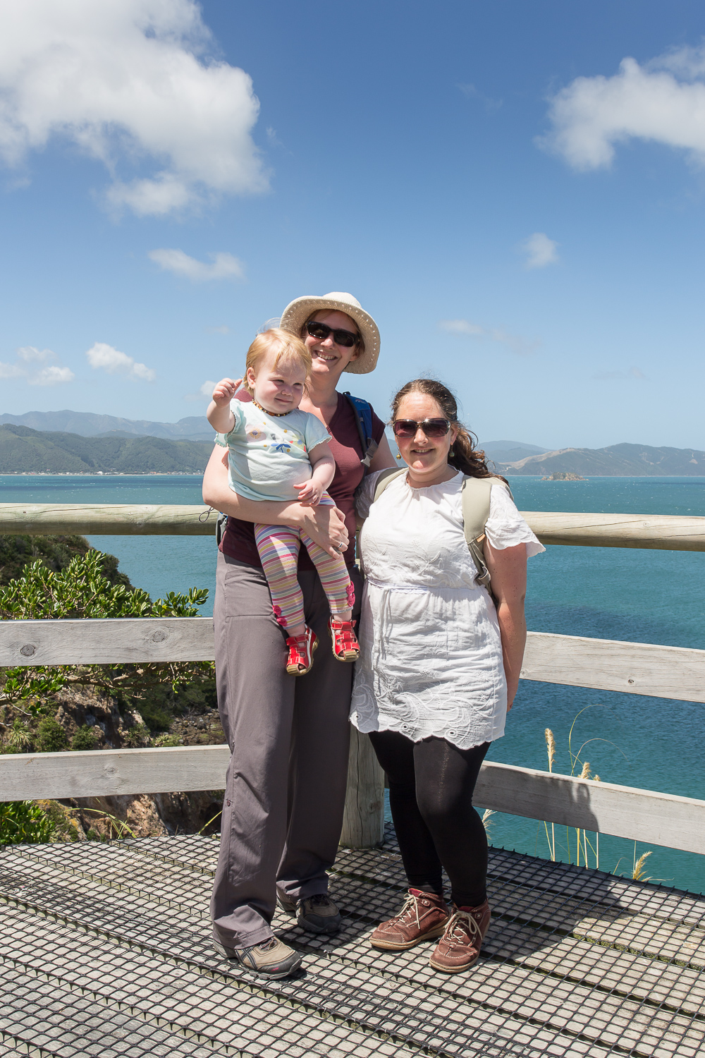 Alayna, Keryn and Pauline on Matiu/Somes Island