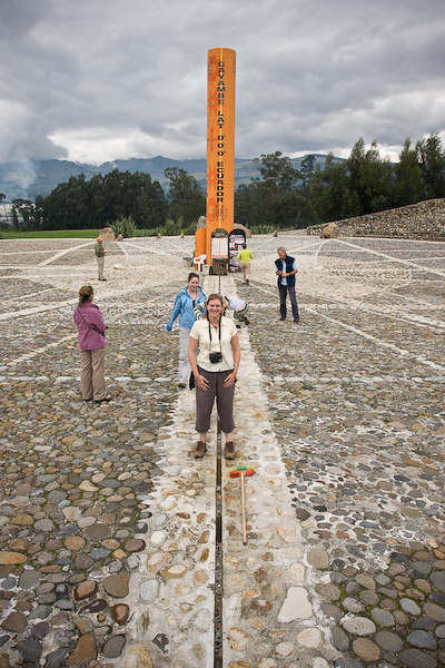 Keryn at the equator