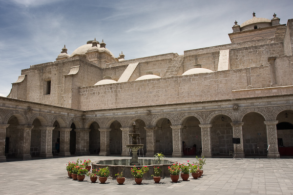 One of the many courtyards in Arequipa