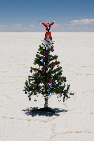 Santa on the tree